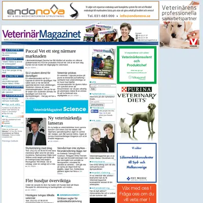 Veterinärmagazinet startsida 2012