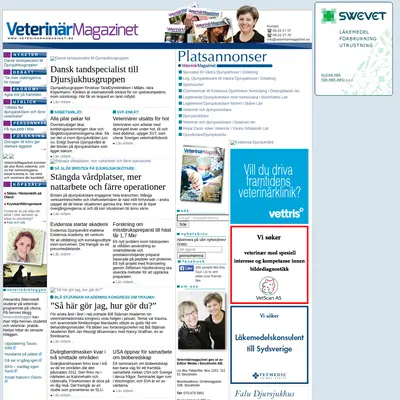 Veterinärmagazinet startsida 2014