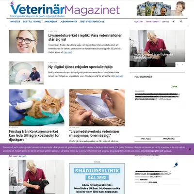 Veterinärmagazinet startsida 2018