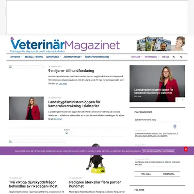 Veterinärmagazinet startsida 2021
