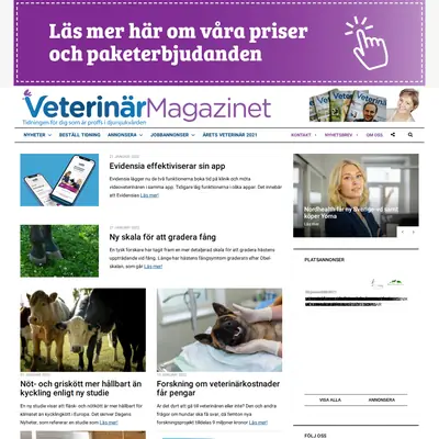 Veterinärmagazinet startsida 2022