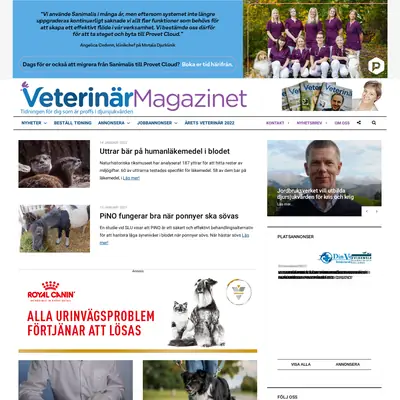 Veterinärmagazinet startsida 2023