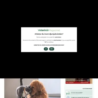 Veterinärmagazinet startsida 2026