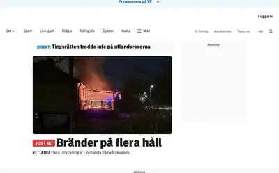 Vetlanda-Posten e-postutskick startsida 2026