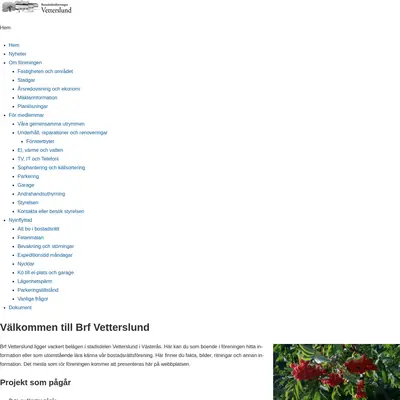 VETTERSLUNDAREN startsida 2018