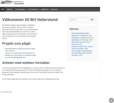 VETTERSLUNDAREN startsida 2019