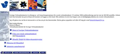 Vi startsida 1997