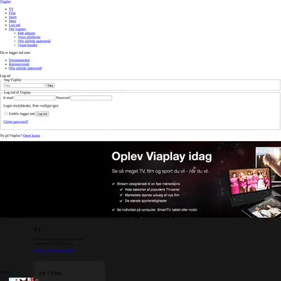 Viaplay.dk startsida 2013