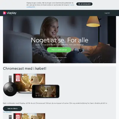 Viaplay.dk startsida 2016