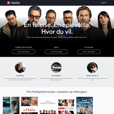 Viaplay.dk startsida 2021