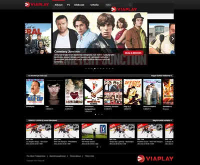 viaplay.fi startsida 2011