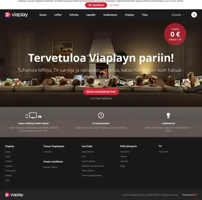 viaplay.fi startsida 2015