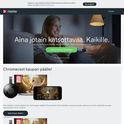 viaplay.fi startsida 2016