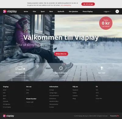 viaplay.se startsida 2015