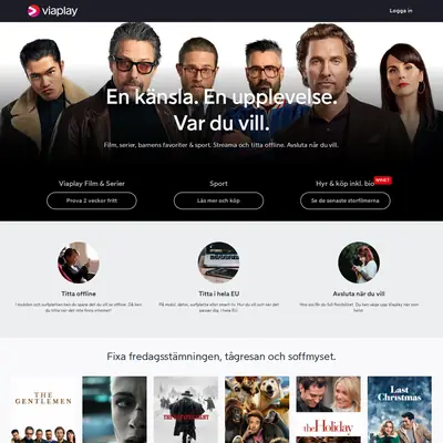 viaplay.se startsida 2021