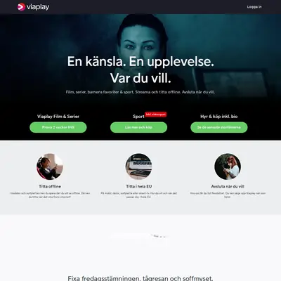 viaplay.se startsida 2022