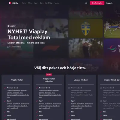 viaplay.se startsida 2025