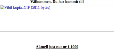 Bil startsida 1999