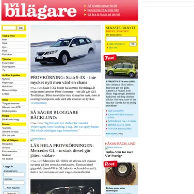 Bil startsida 2009