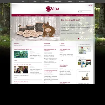 Vida Nytt startsida 2014