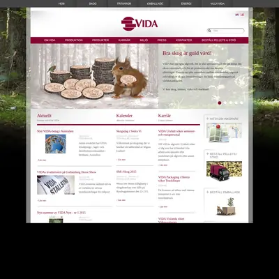 Vida Nytt startsida 2015