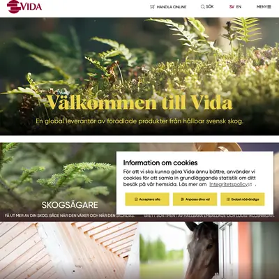 Vida Nytt startsida 2026