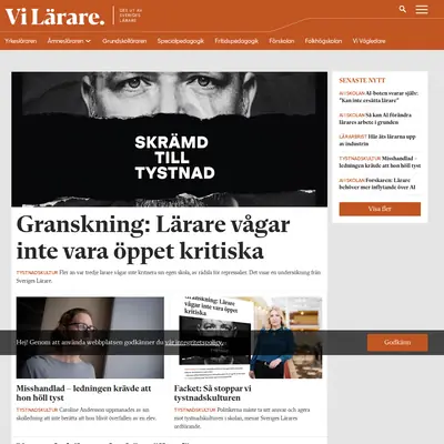 Vi Lärare startsida 2023