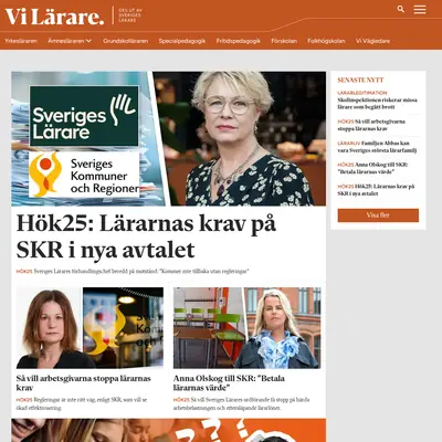 Vi Lärare startsida 2025