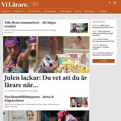 Vi Lärare startsida 2026