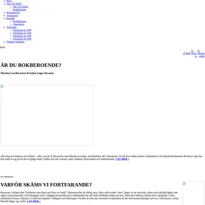 Vi Läser startsida 2010