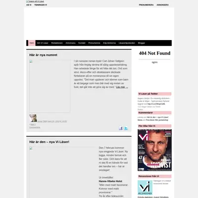 Vi Läser startsida 2012