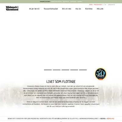 www.vildmark.se startsida 2016