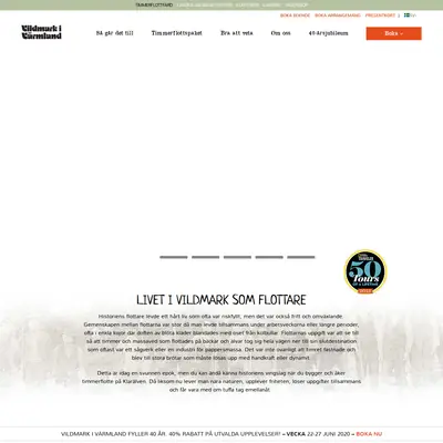 www.vildmark.se startsida 2020