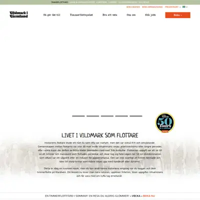 www.vildmark.se startsida 2022
