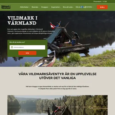 www.vildmark.se startsida 2025