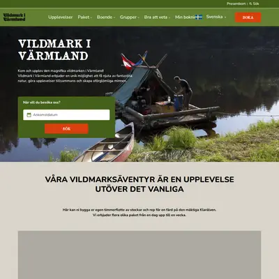 www.vildmark.se startsida 2026