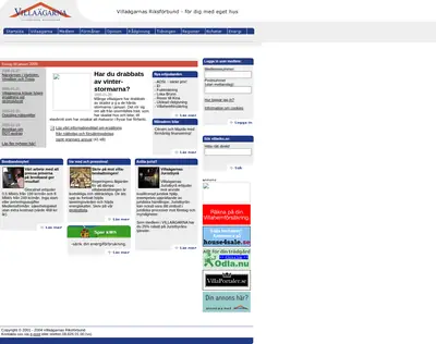 Villaägarnas nyhetsbrev startsida 2005