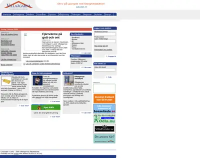 Villaägarnas nyhetsbrev startsida 2006