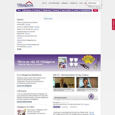 Villaägarnas nyhetsbrev startsida 2013