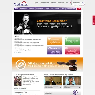 Villaägarnas nyhetsbrev startsida 2014