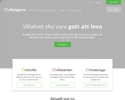 Villaägarnas nyhetsbrev startsida 2020