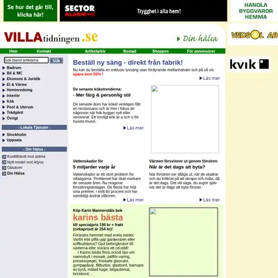 Villatidningen startsida 2005