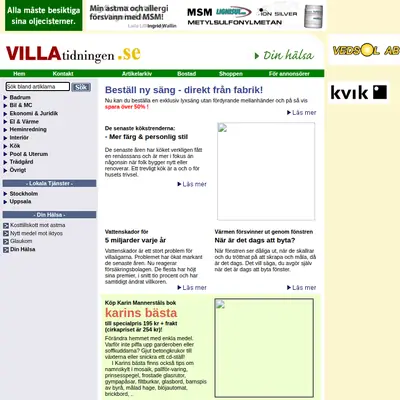 Villatidningen startsida 2006