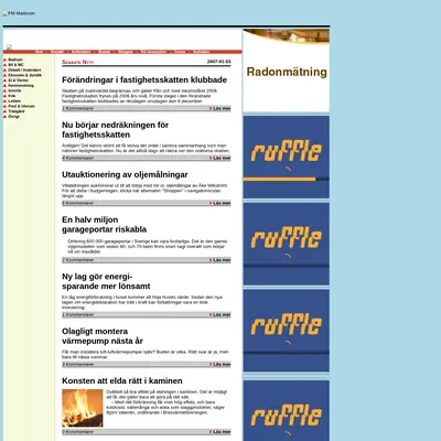 Villatidningen startsida 2007