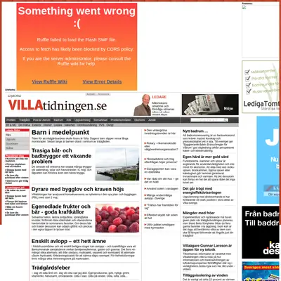 Villatidningen startsida 2011