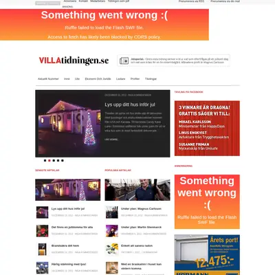 Villatidningen startsida 2013