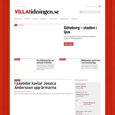 Villatidningen startsida 2014