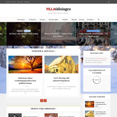Villatidningen startsida 2016