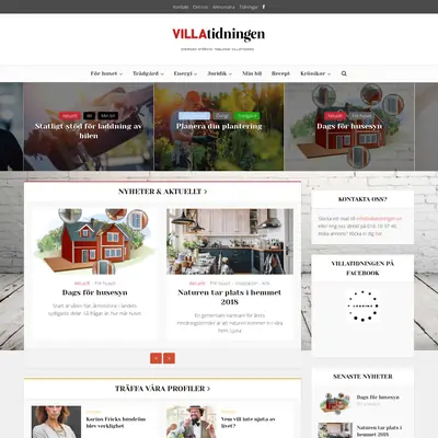 Villatidningen startsida 2018
