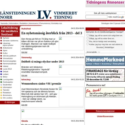 vimmerbytidning.se startsida 2014